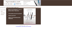 Desktop Screenshot of mycrossbiz.com